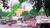 Снесенный с постамента памятник Ленину в Оше. 7 июня 2025 года