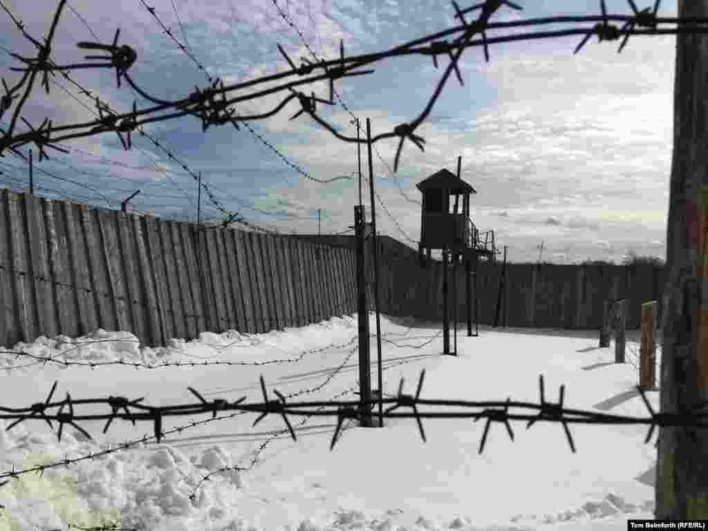 A watchtower overlooks the “special regime” zone.