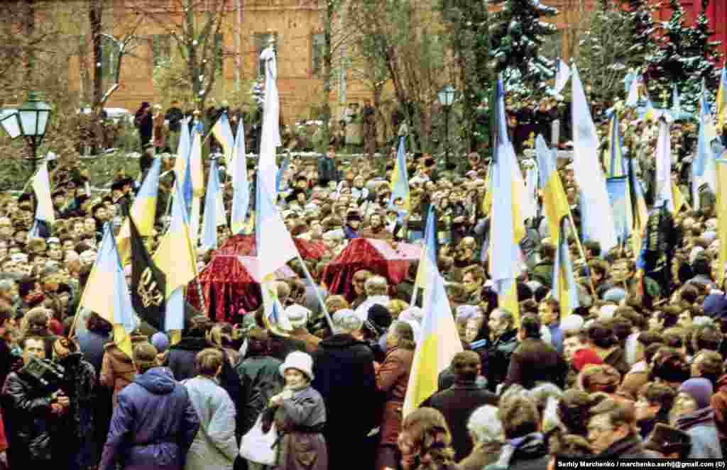 Біля червоного корпусу Київського національного університету імені Тараса Шевченка – навпроти пам'ятника Кобзареві