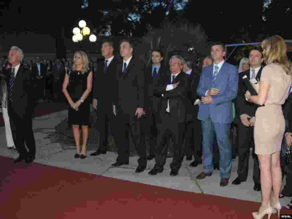 Izložbu ovog čuvenog italijanskog baroknog slikara, koja nosi naziv njegovog djela "Narcis na izvoru" simbolično je otvorio predsjednik Filip Vujanović. Foto: Savo Prelević