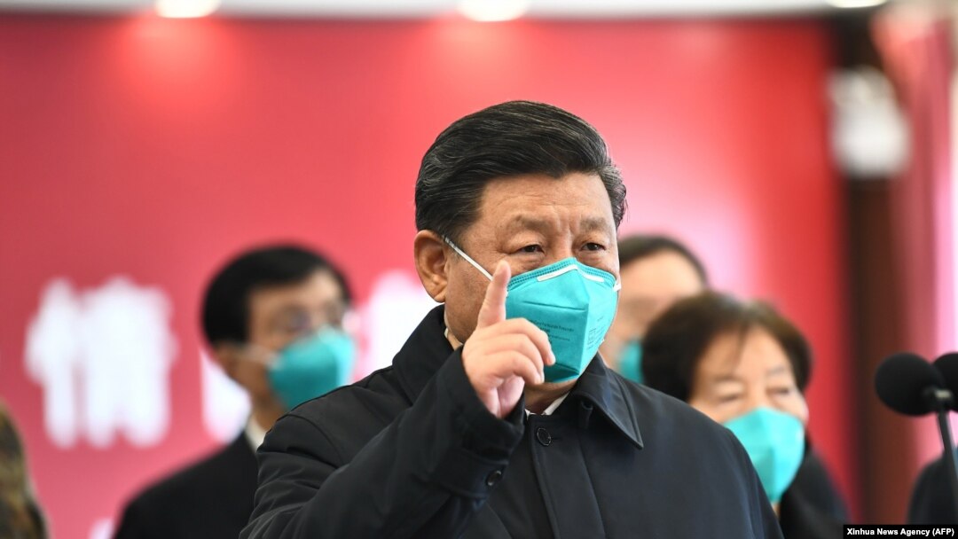 Si Đinping, predsednik Kine, tokom posete provinciji Hubei najteže pogošenim delom ove države korona virusom. 10. mart 2020.