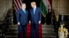Hungarian Prime Minister Viktor Orban (left) and former U.S. President and Republican presidential candidate Donald Trump meet in March at Trump's Mar-a-Lago residence in Palm Beach, Florida.