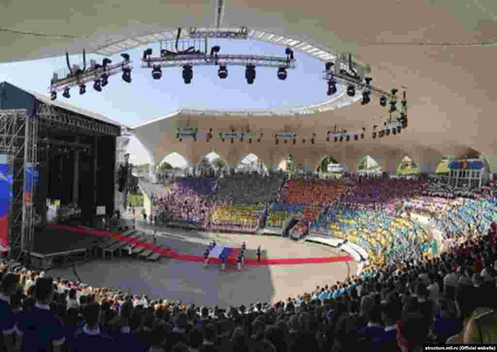 A performance in a theater in Artek in the summer of 2021.Following the full-scale Russian invasion in 2022, Artek has become embroiled in one of the darkest aspects of the conflict. Along with several other children’s camps, Artek is known to have hosted Ukrainian children in camps allegedly designed to "Russify" minors, including orphans, caught up in the early Russian advance.