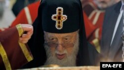 Patriarch Ilia II, the head of the Georgian Orthodox Church (file photo)